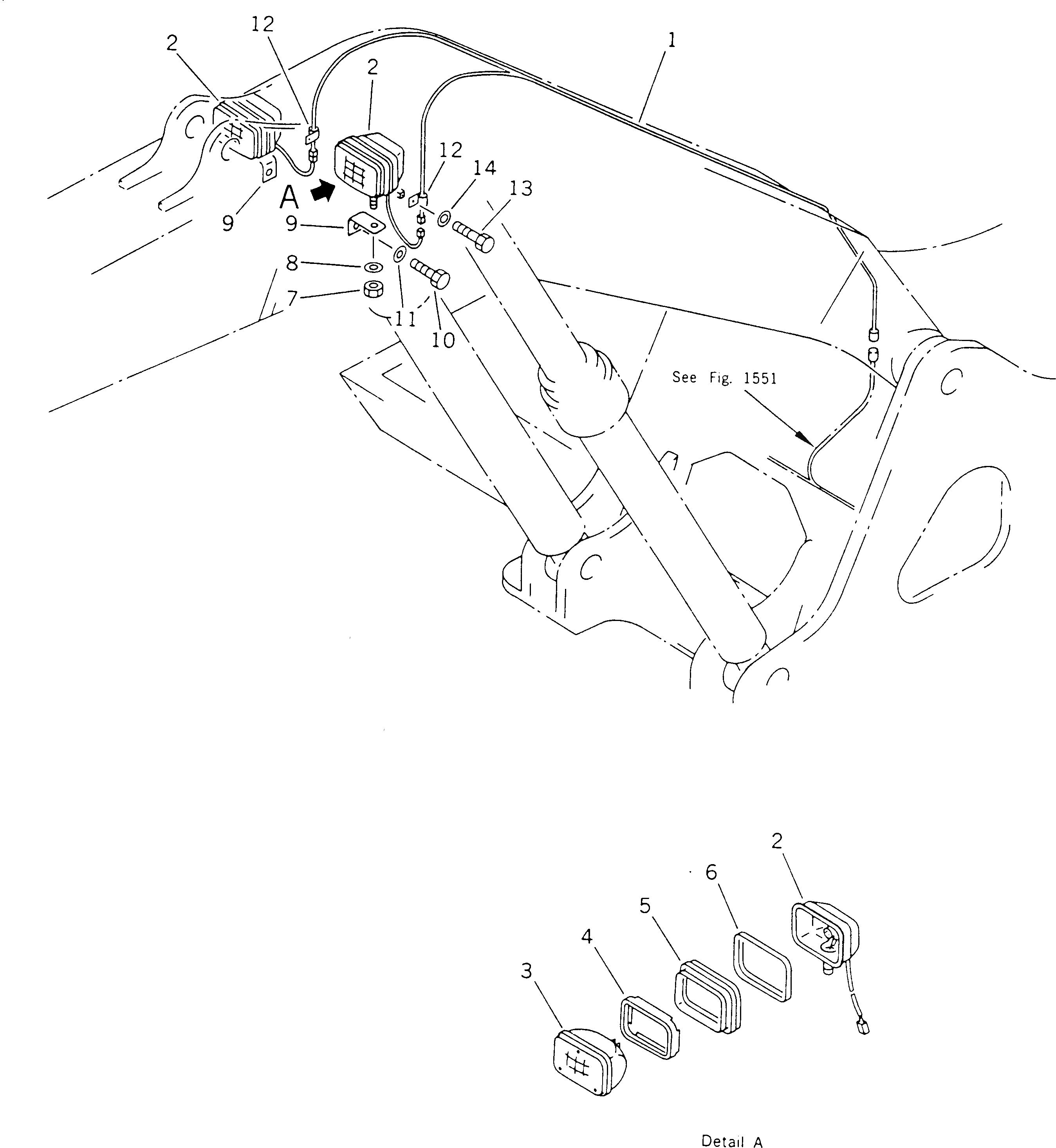 Провод 208-06-51731 Komatsu