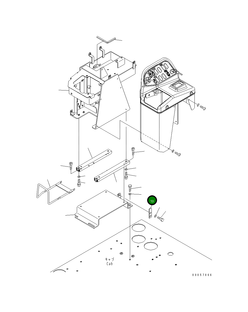 Пластина 423-S35-4570 Komatsu