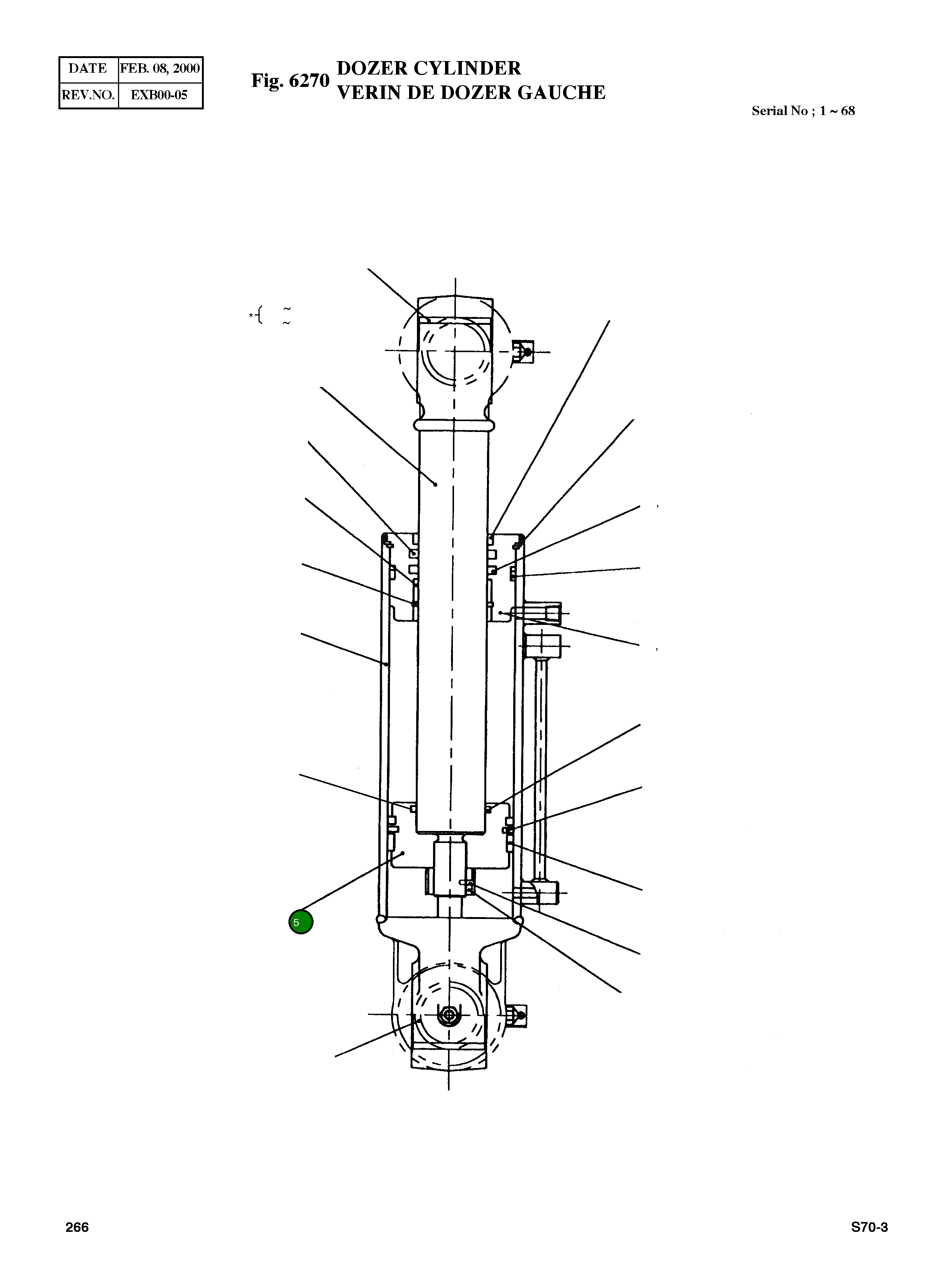 Поршень 03D381-0 Komatsu
