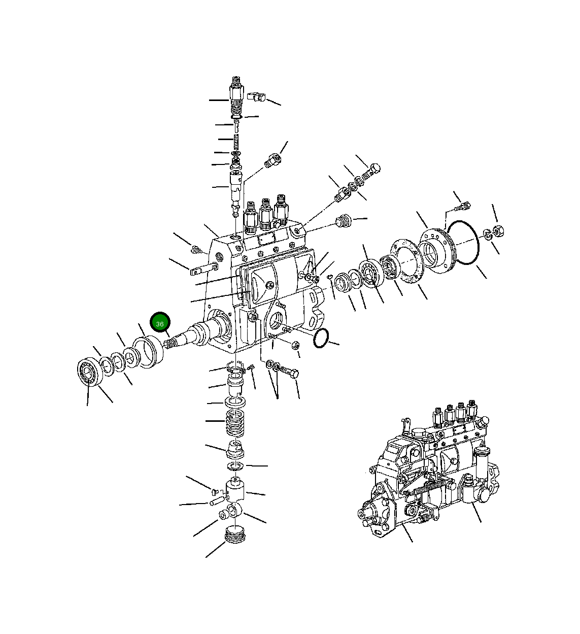 Распределительный вал YMX13136-61600 Komatsu
