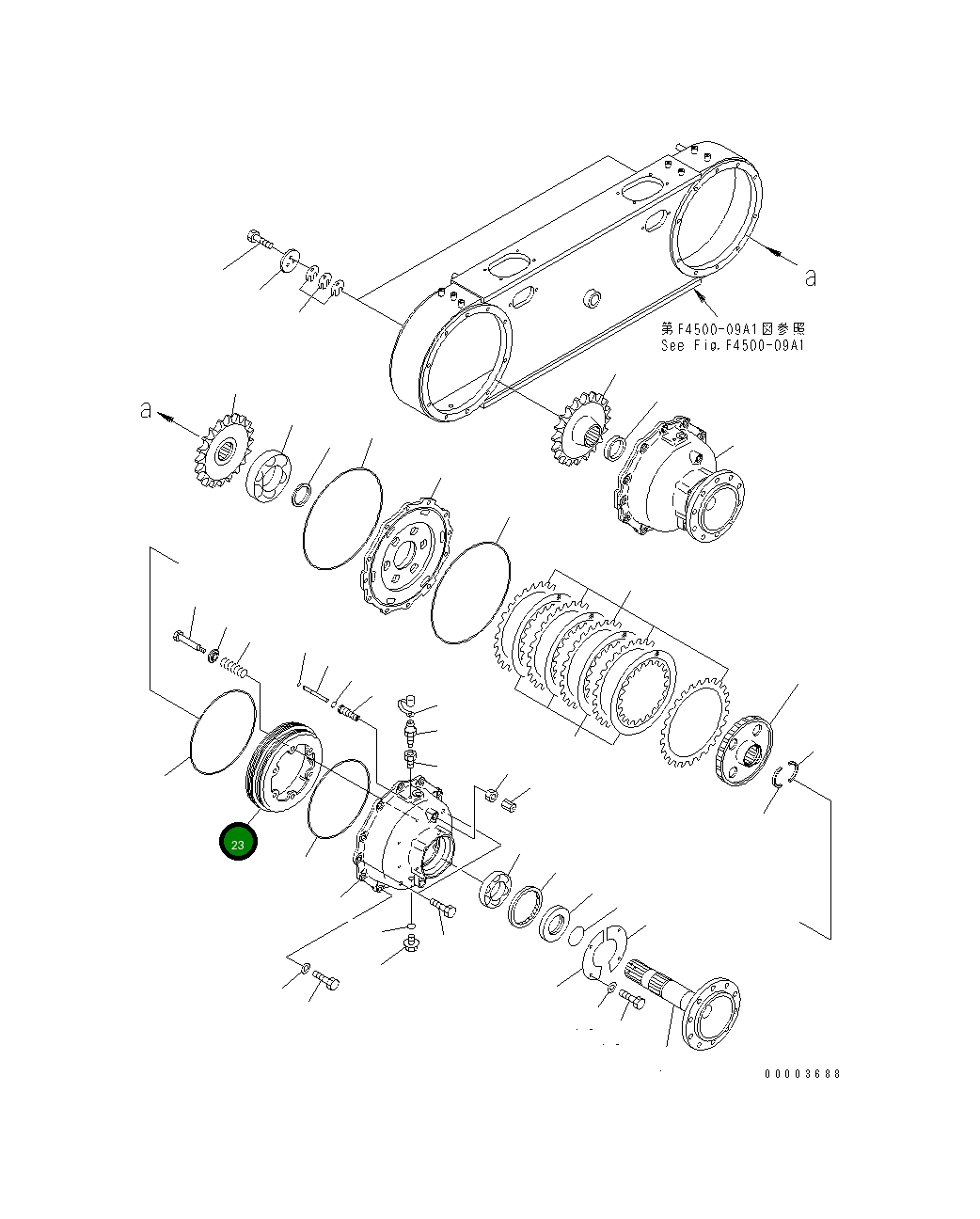 Поршень 23B-25-33121 Komatsu