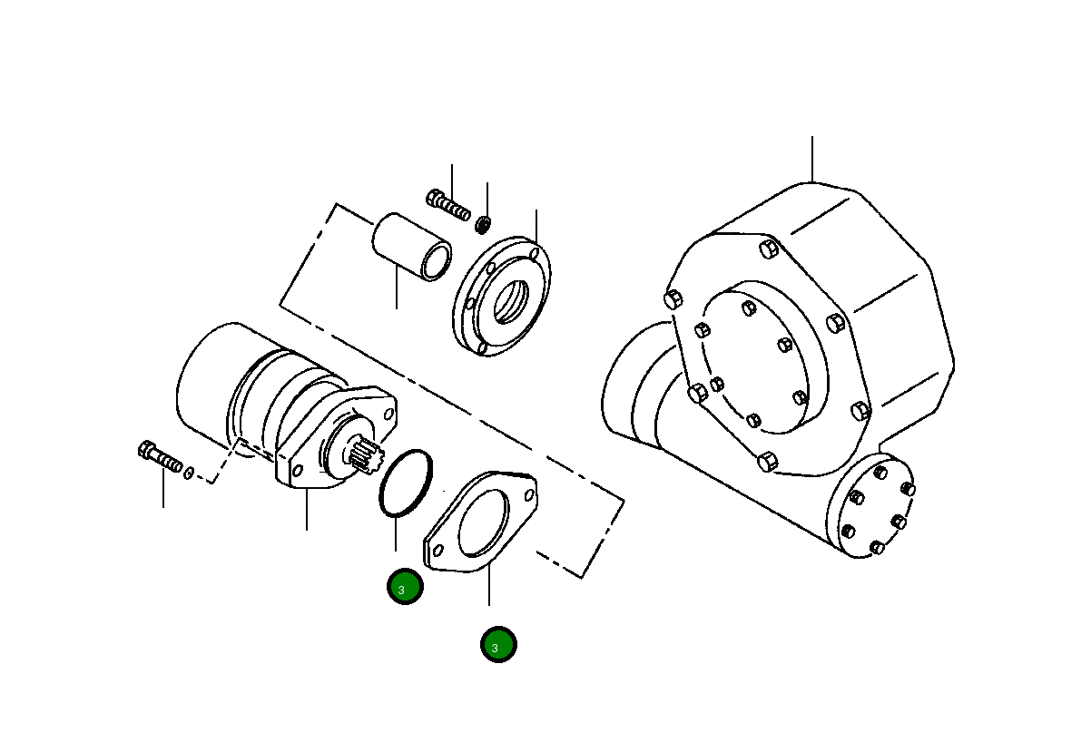 Прокладка 140 317 Komatsu