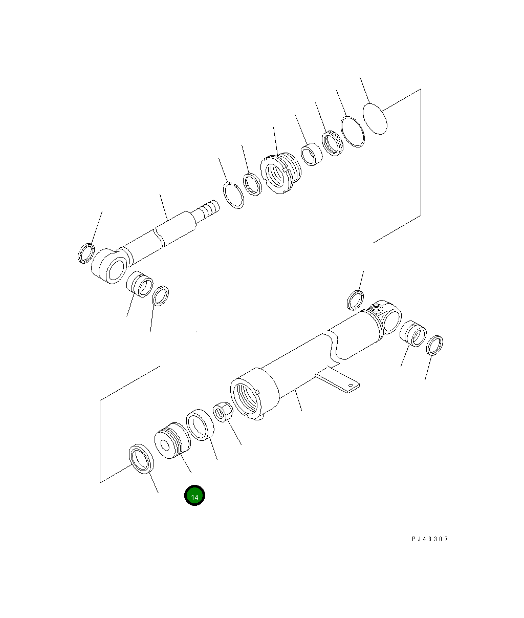 Поршень 707-36-90181 Komatsu
