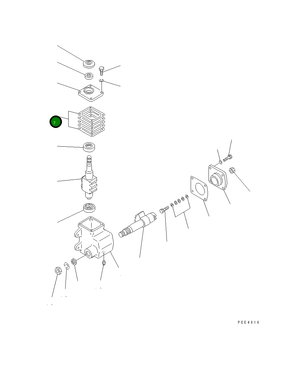Регулировочная прокладка 421-40-12730 Komatsu