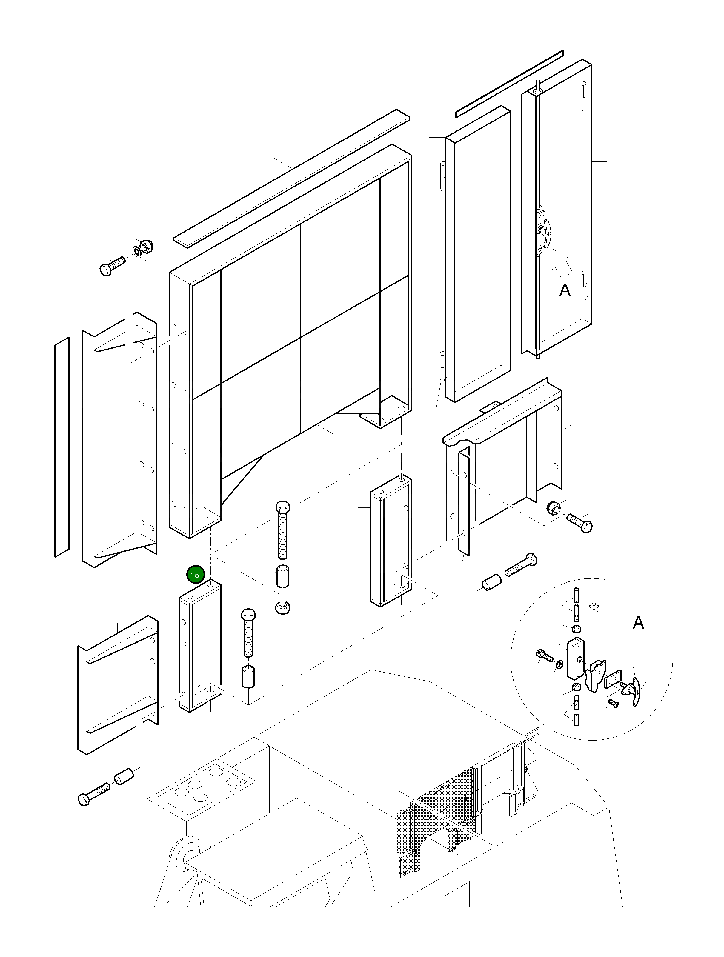 Стенка 949 237 40 Komatsu