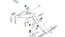Регулировочная прокладка 2114-1059D54 Komatsu