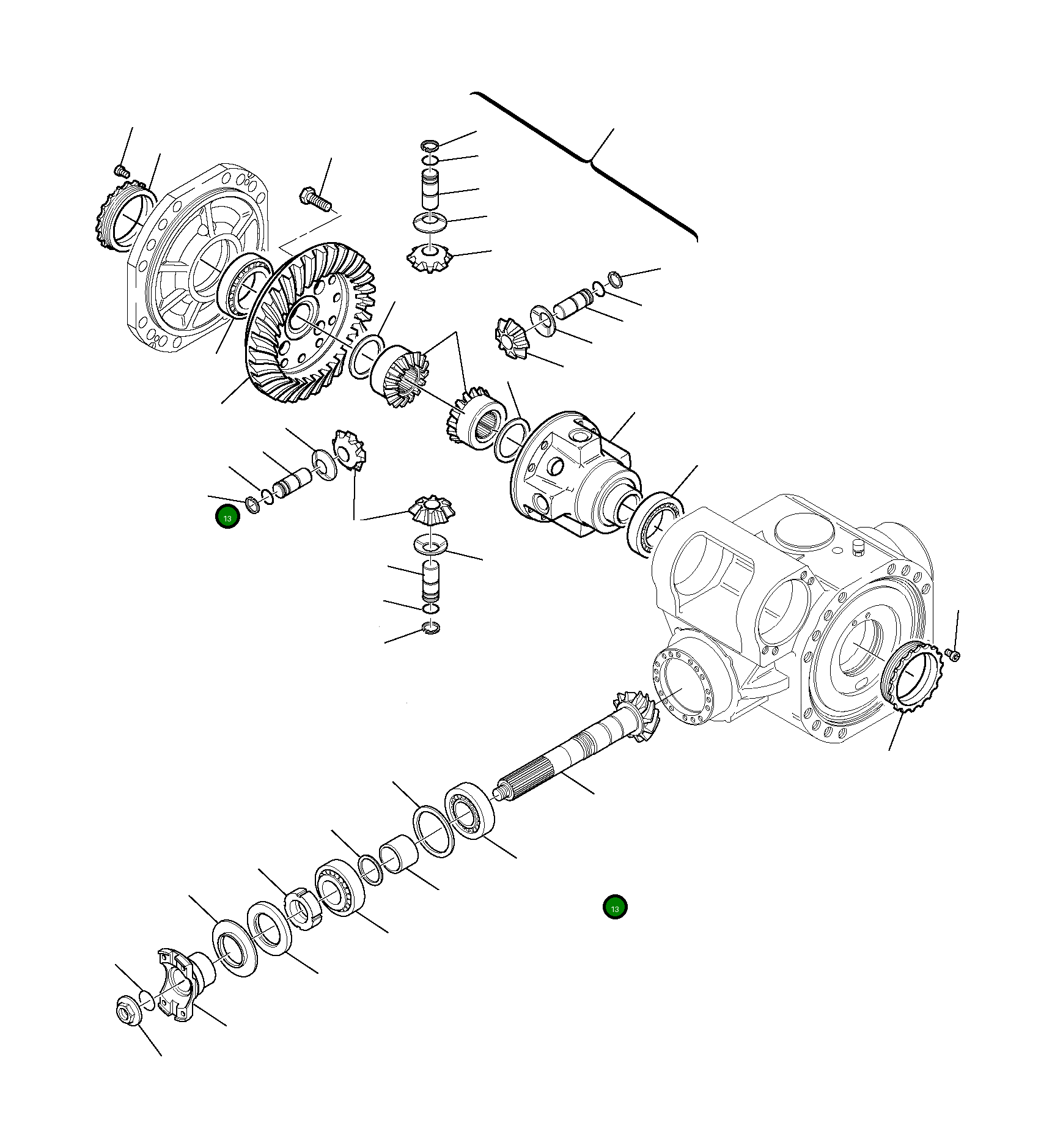 Пара конических шестерён DG1120450042 Komatsu