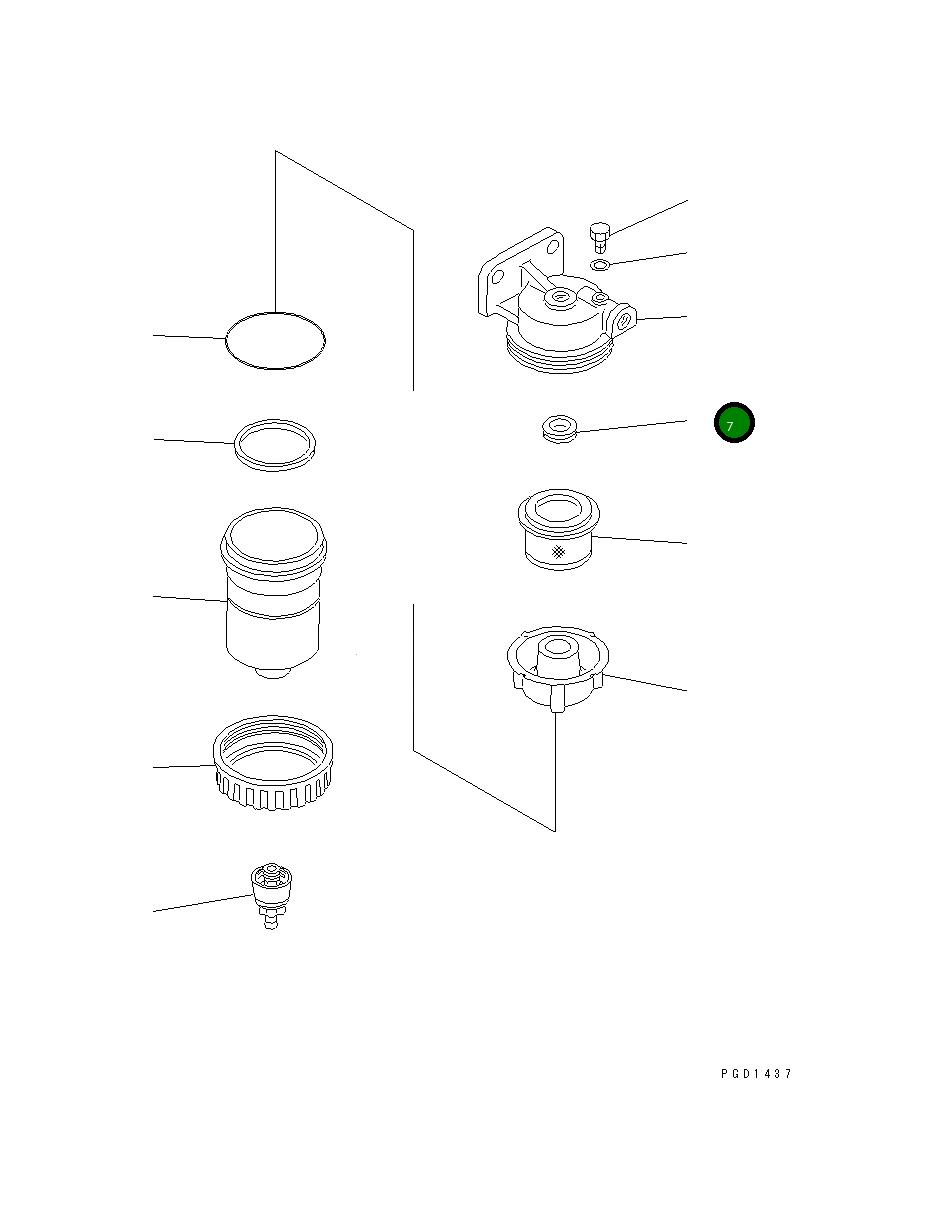 Прокладка 600-311-9961 Komatsu