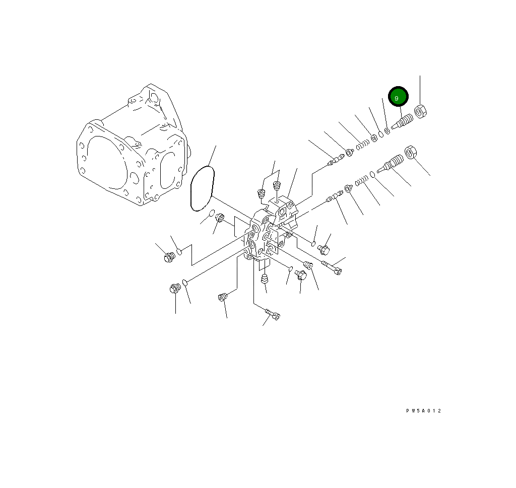 Пробка 708-1L-25261 Komatsu