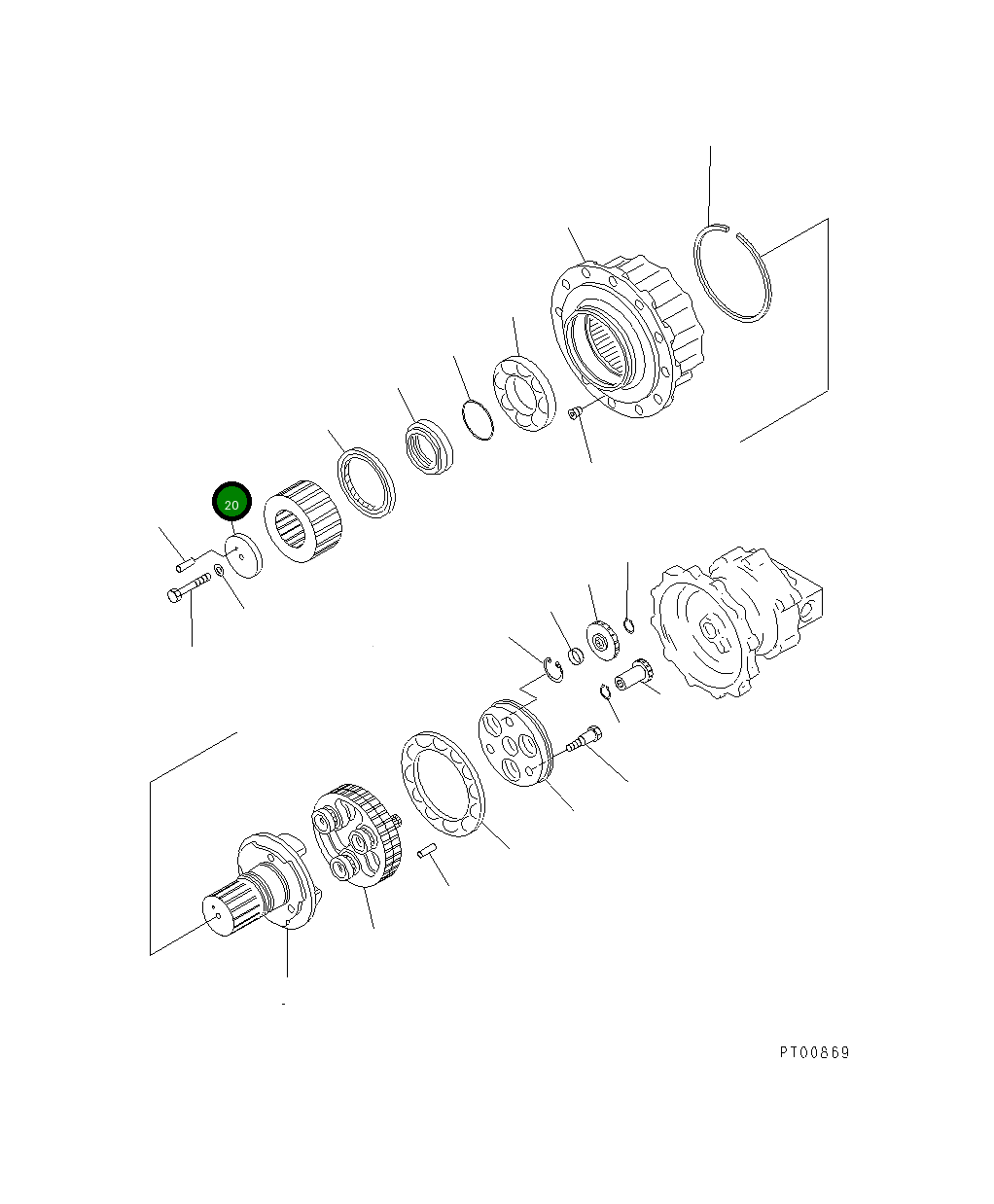 Пластина TZ902S1026-00 Komatsu
