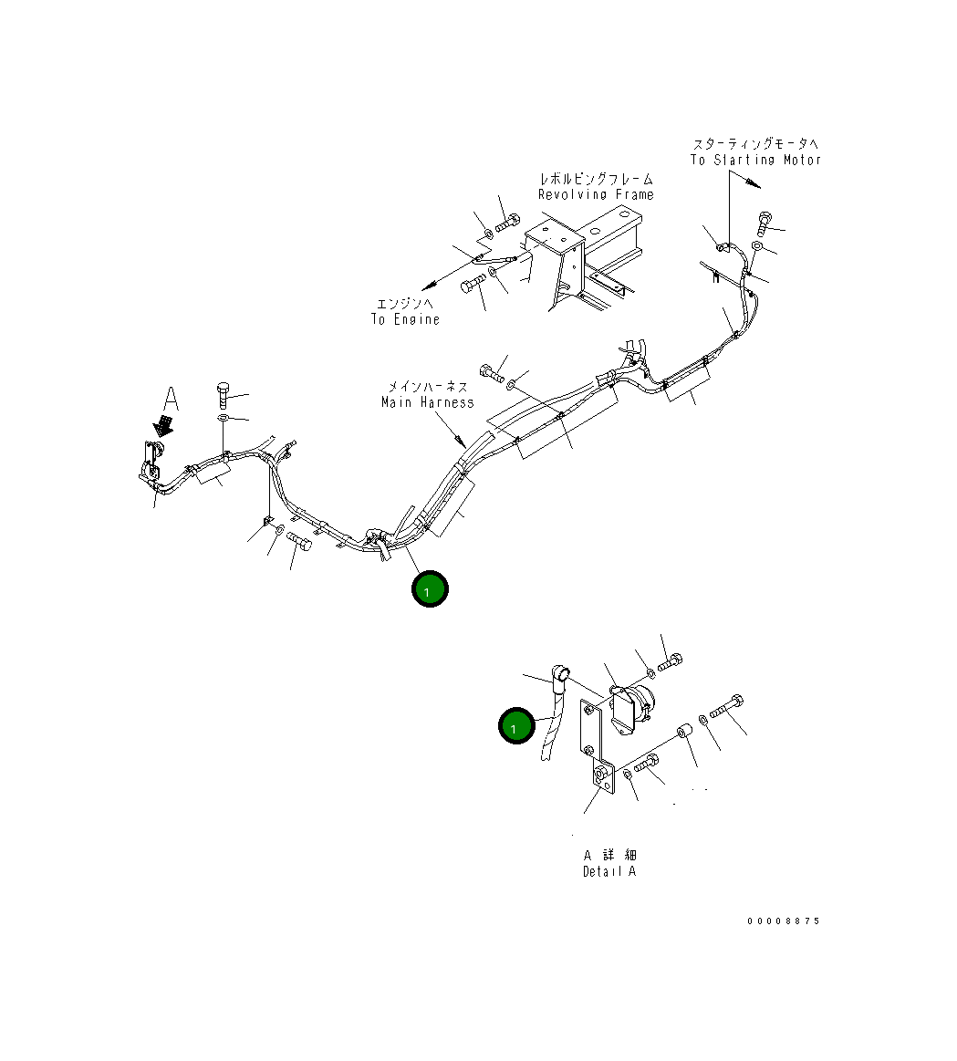 Провод 21M-06-14180 Komatsu