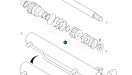 Поршень 53A375-1 Komatsu