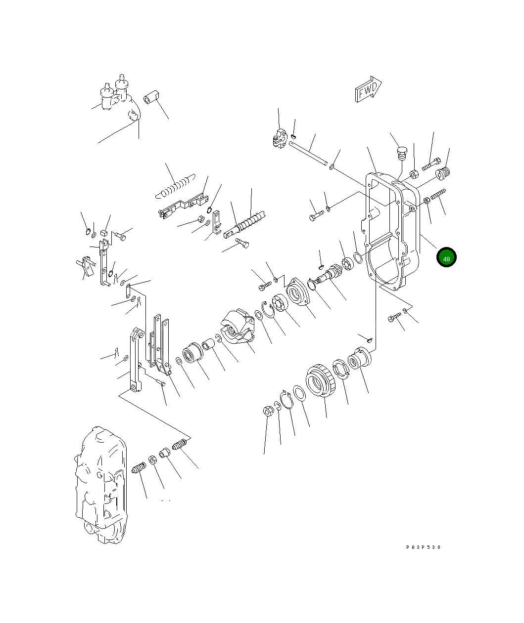 Прокладка DK154390-3000 Komatsu