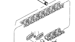 Палец гусеницы 697 251 73 Komatsu