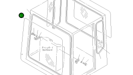 Стекло 26C-95-11160 Komatsu