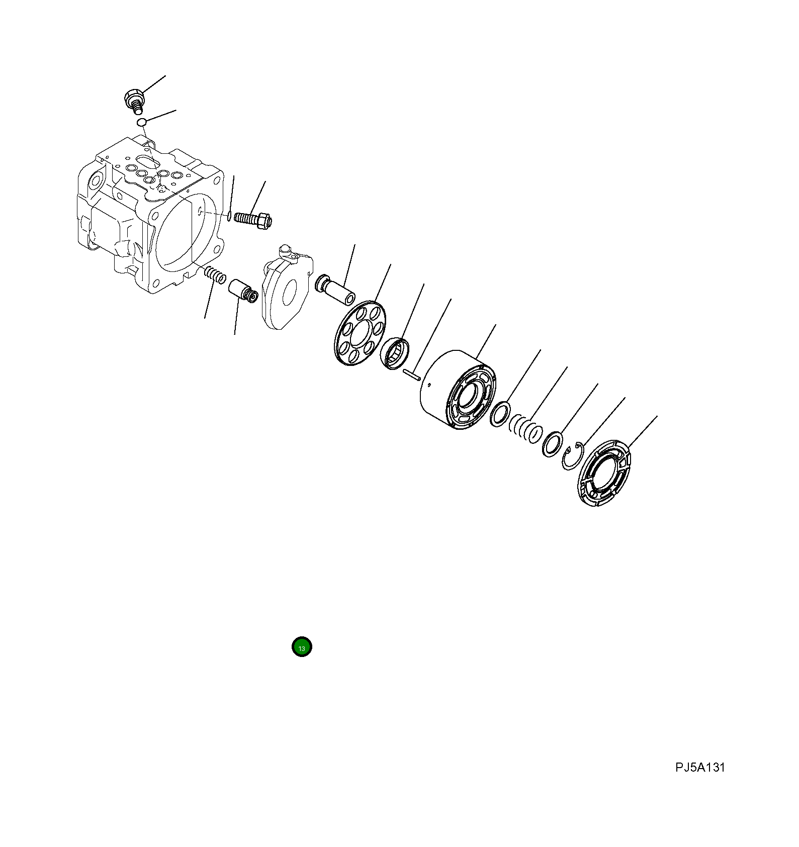 Поршень 708-3S-14250 Komatsu