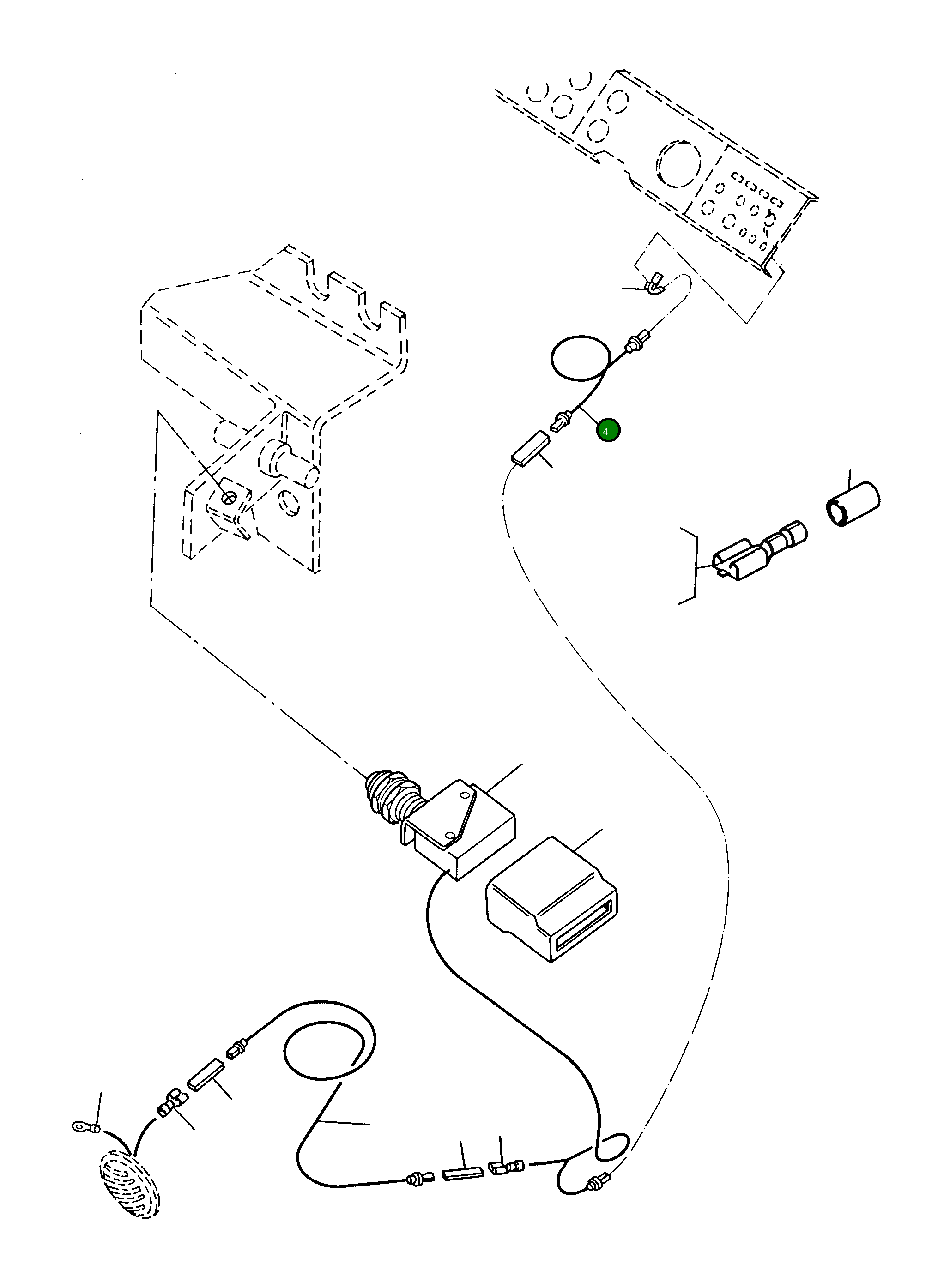 Провод 3080721M91 Komatsu