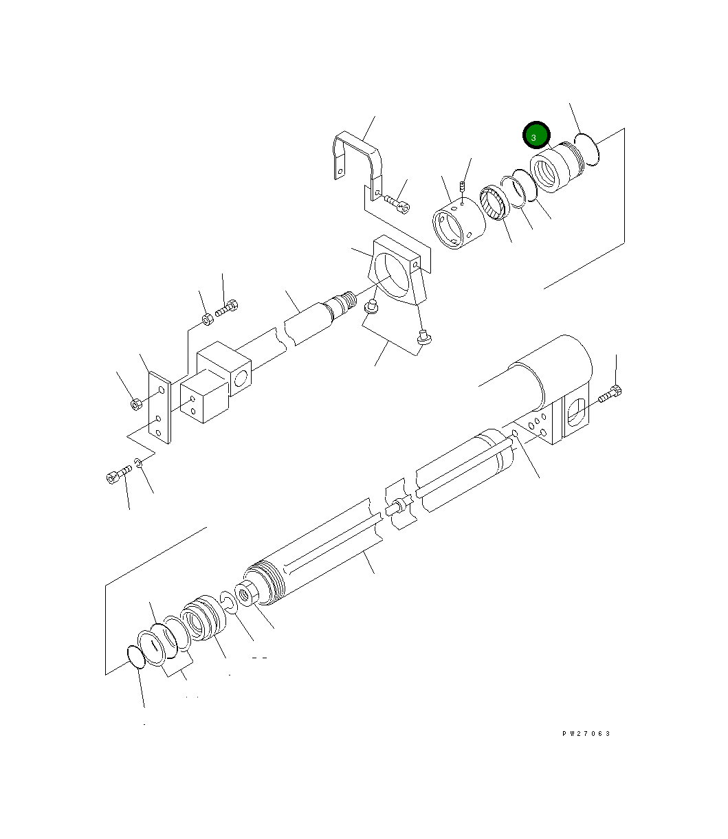 Сальник UN083G17030 Komatsu