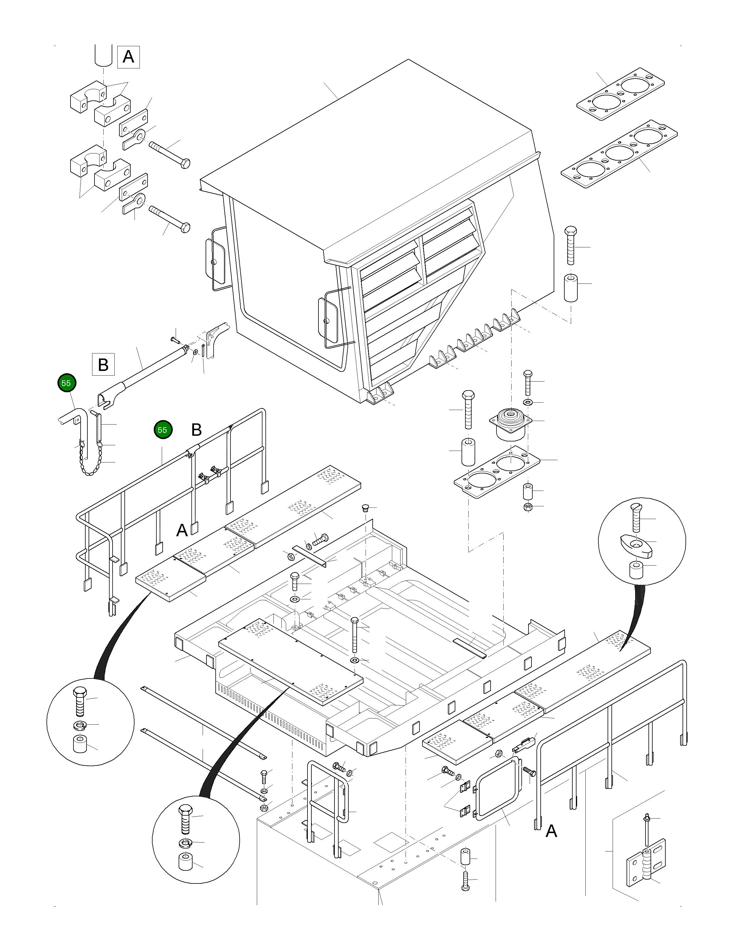Рельс 962 046 40 Komatsu
