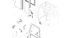 Стекло 2903-1163A Komatsu