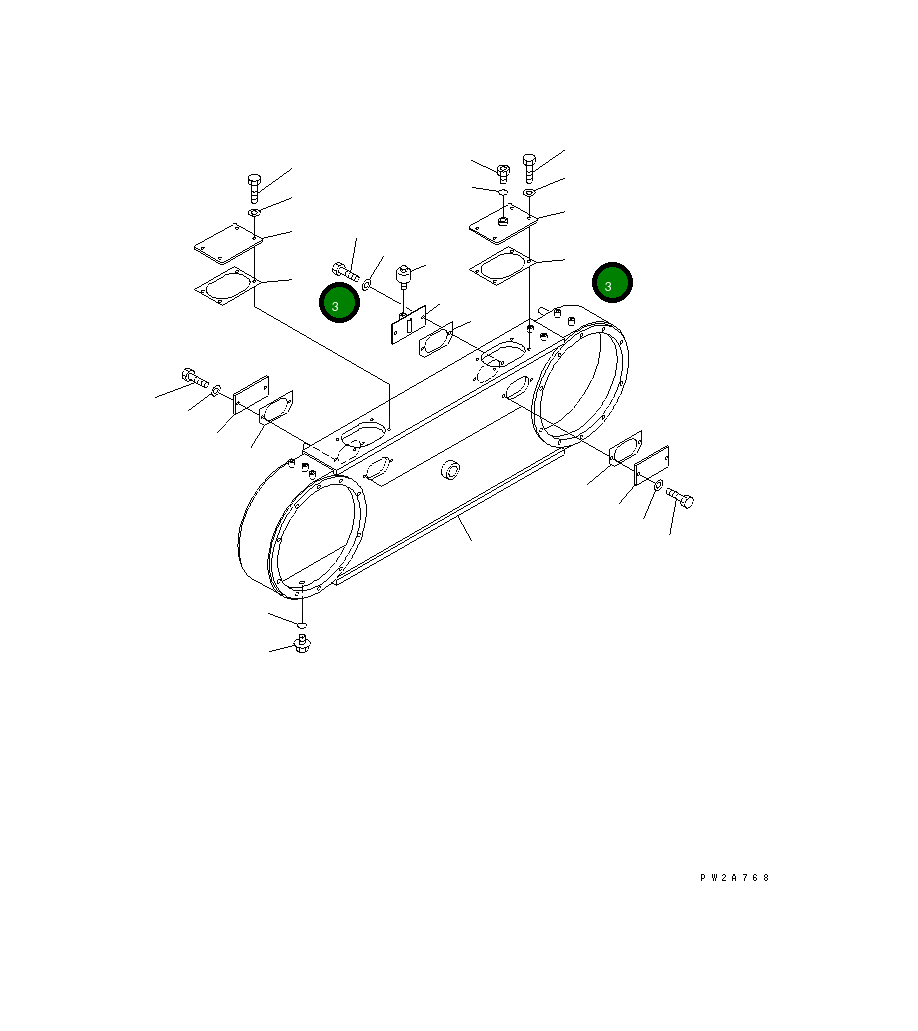 Прокладка 234-25-31142 Komatsu