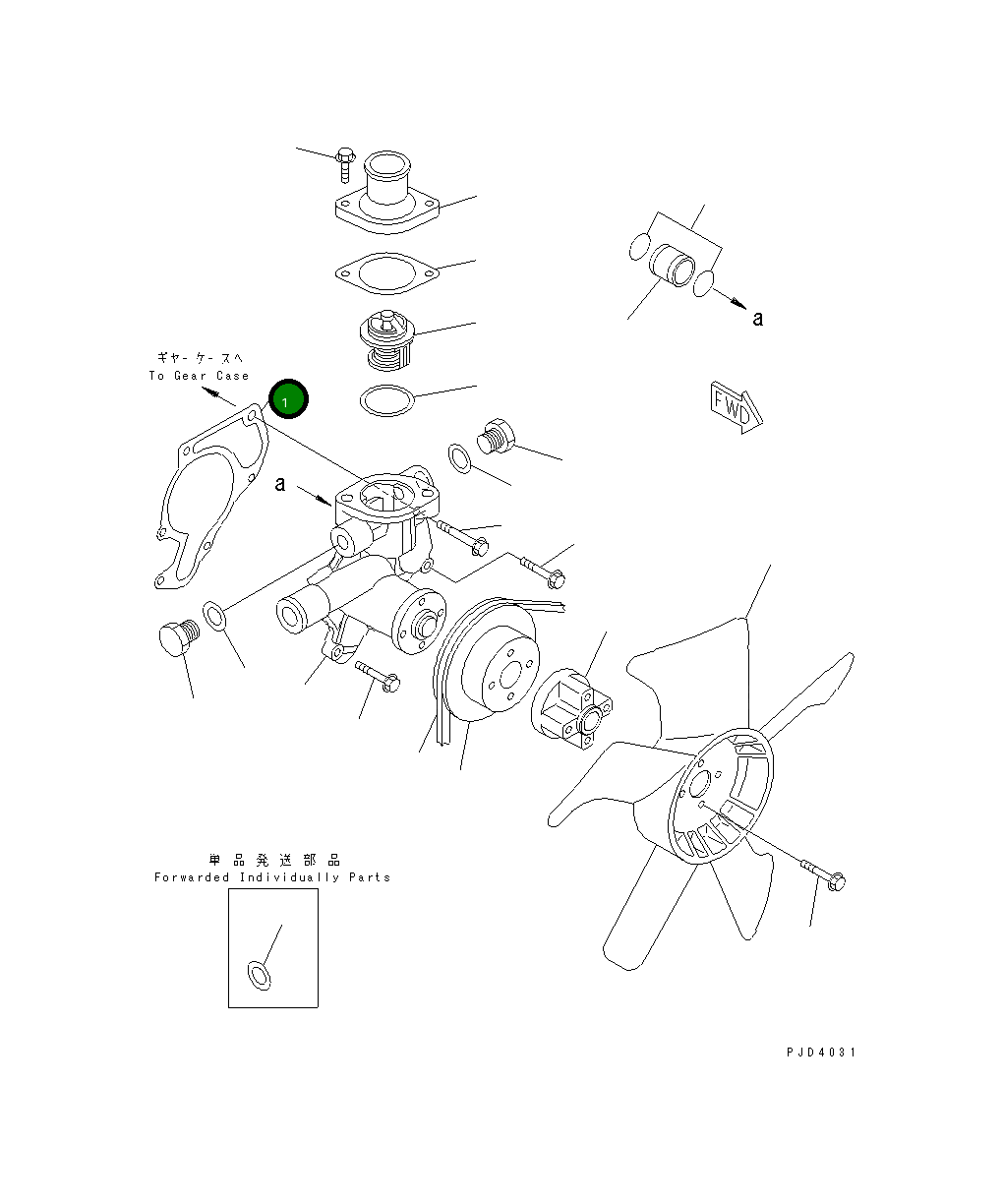 Прокладка YM119624-42020 Komatsu