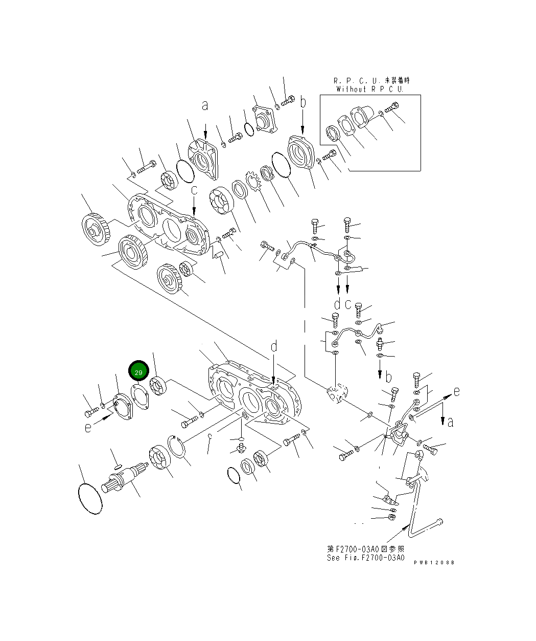 Прокладка 154-01-12431 Komatsu