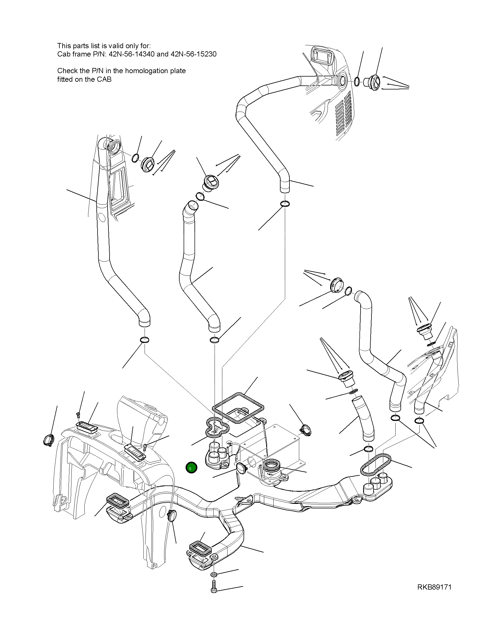 Прокладка 42N-54-14F00 Komatsu