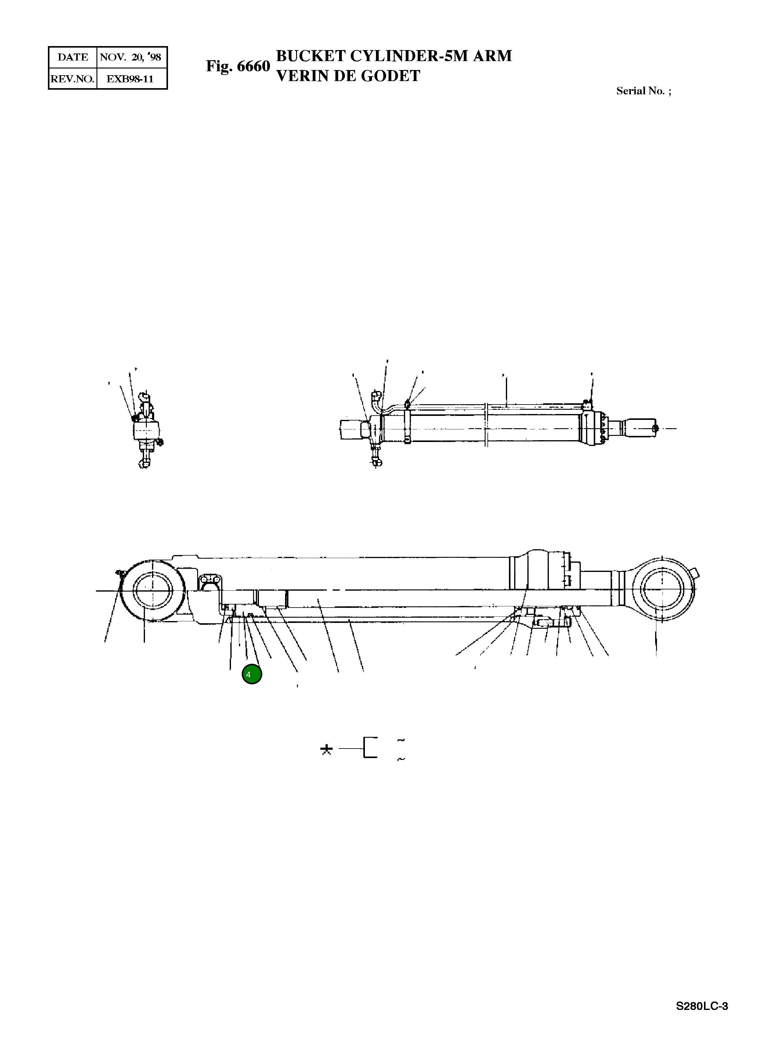 Поршень 03B739-1 Komatsu