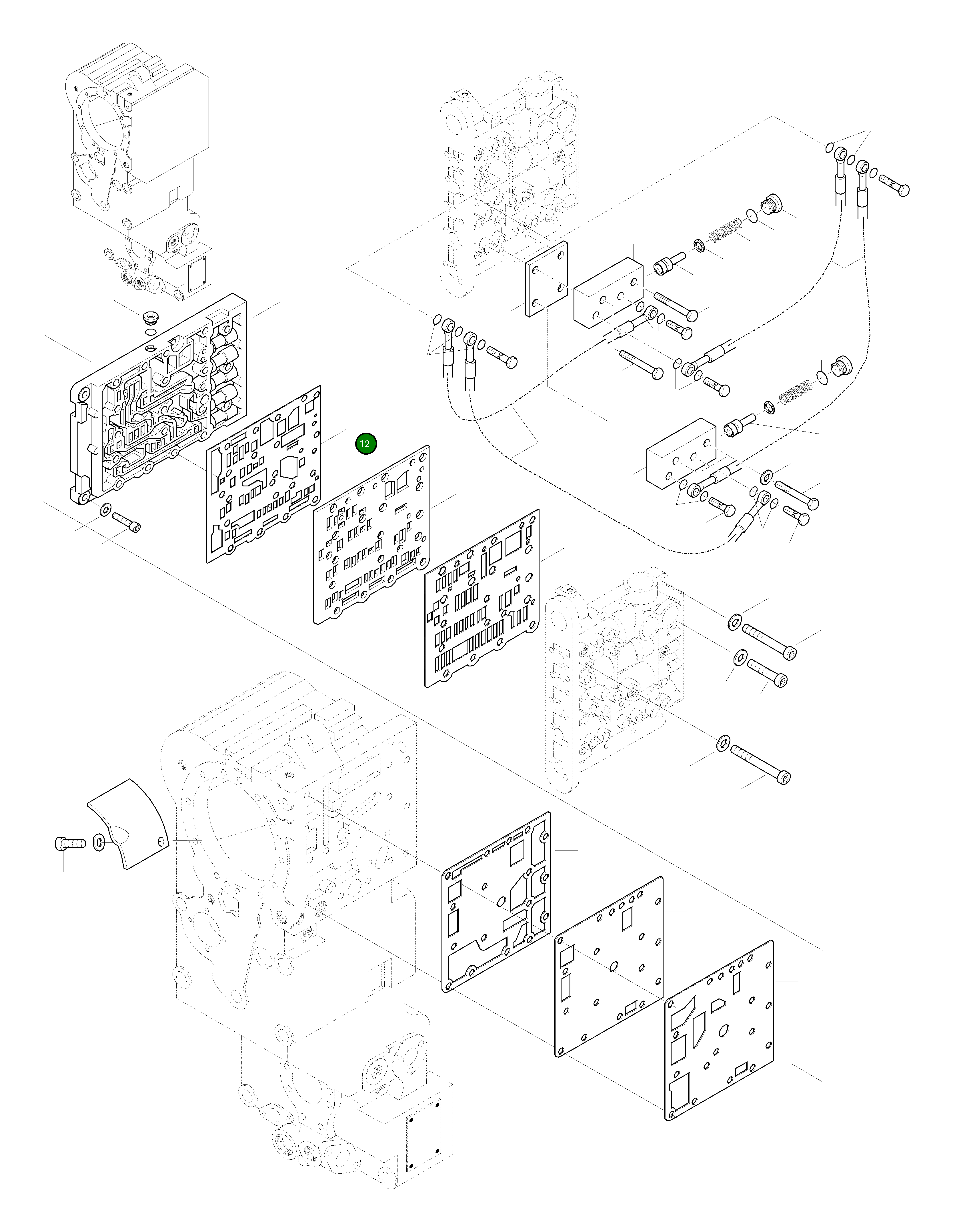 Прокладка 42Y-15-H0R61 Komatsu
