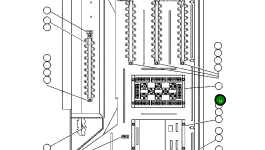 Плата реле №2 (взвешивание нагрузки – опция) SM1947 Komatsu