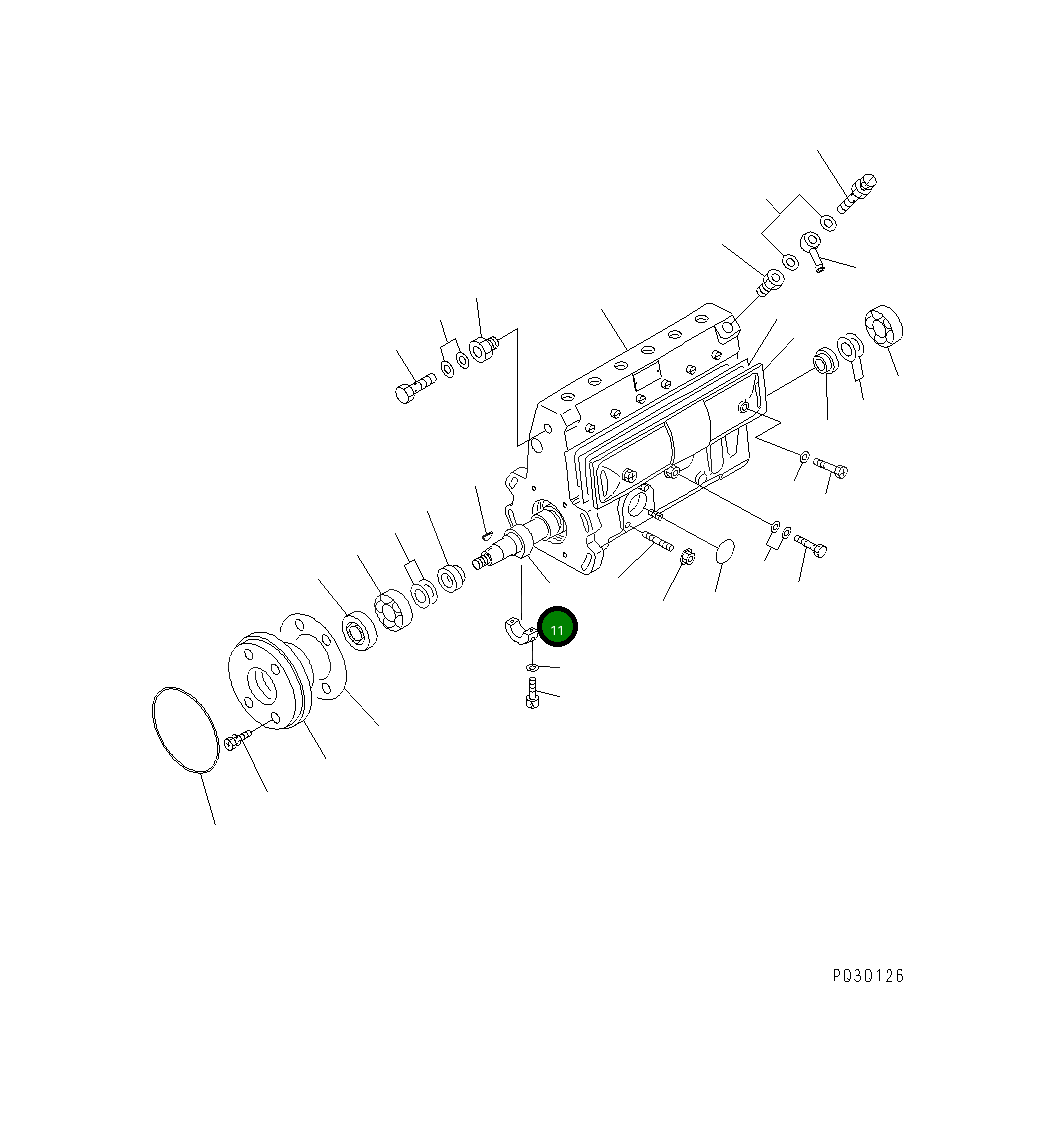 Распределительный вал DK131371-3700 Komatsu