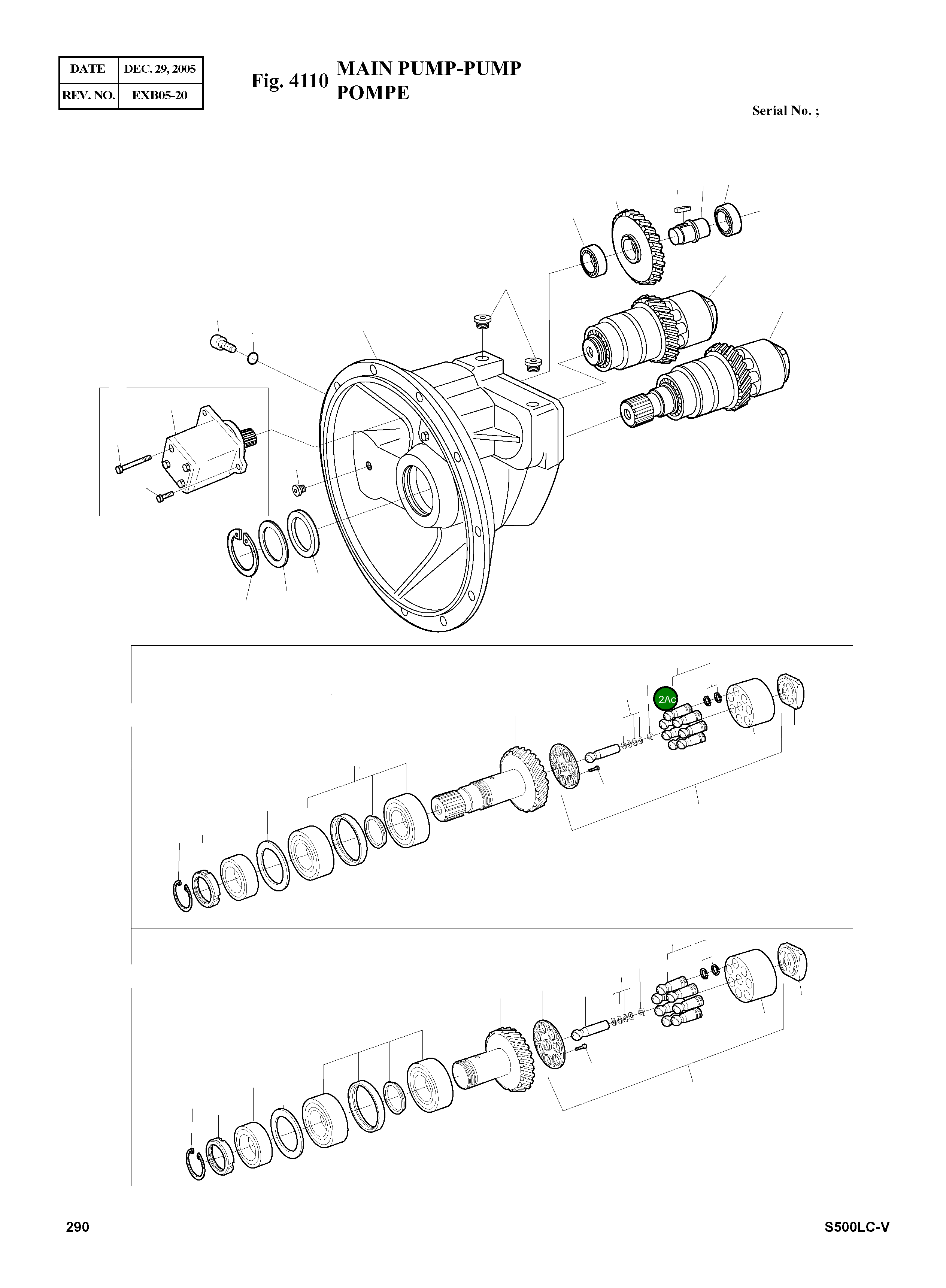 Поршень 02036858 Komatsu