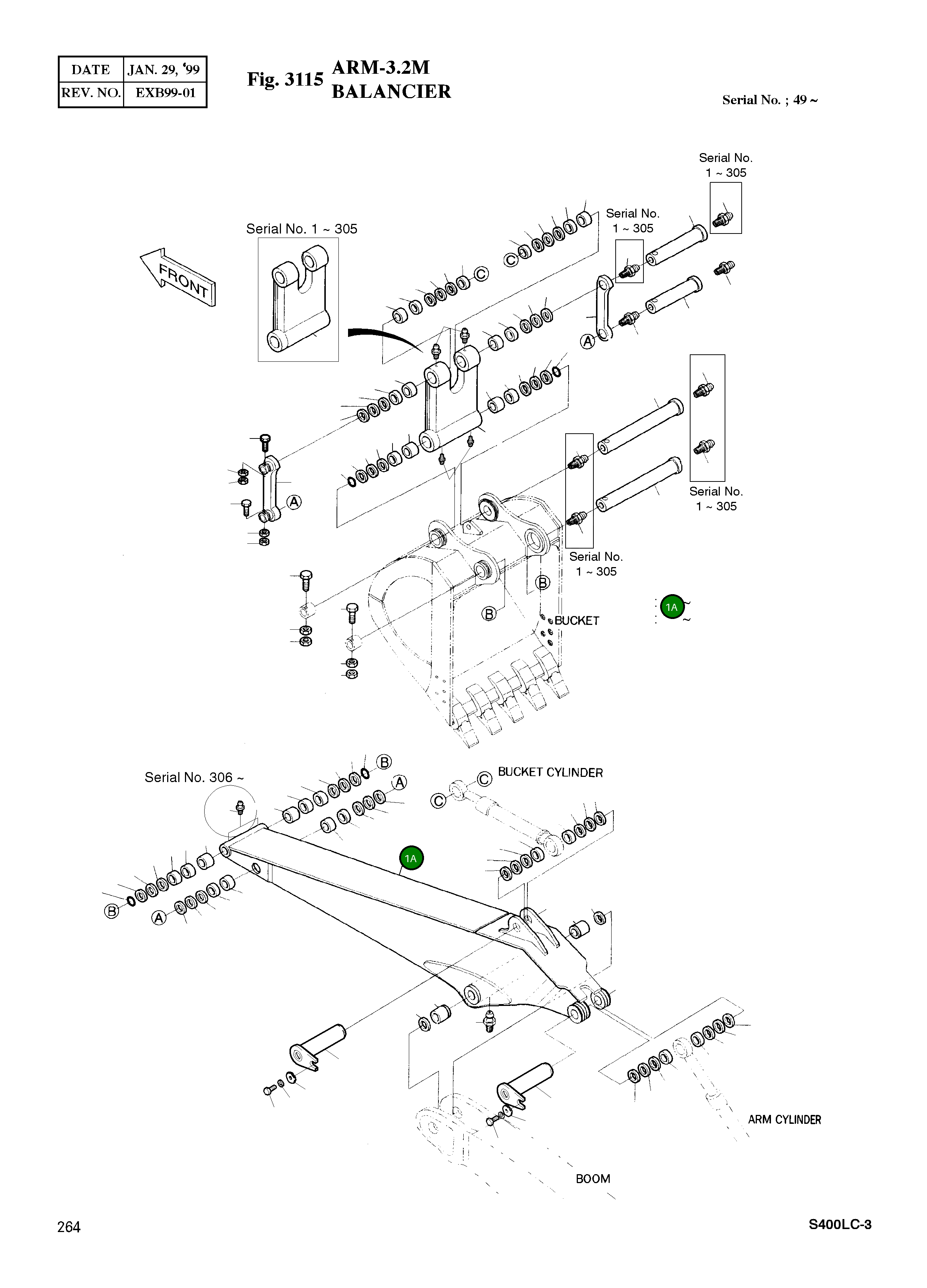 Рычаг 2701-1316C Komatsu