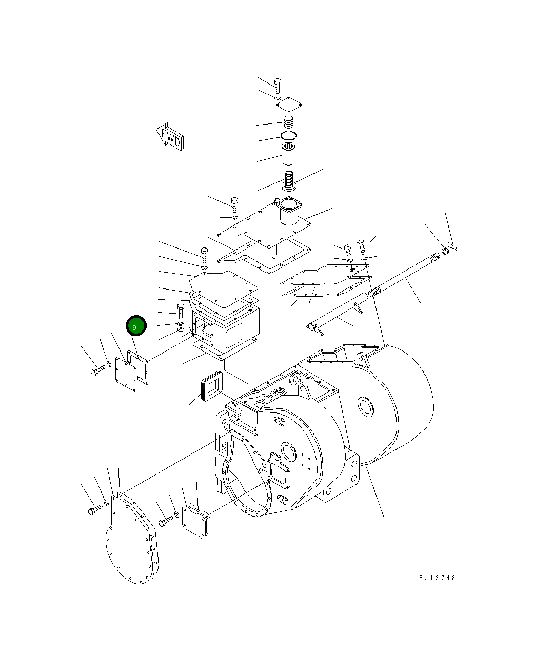 Прокладка 154-916-4351 Komatsu