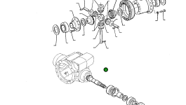 Пара конических шестерён в сборе HU7384554 Komatsu
