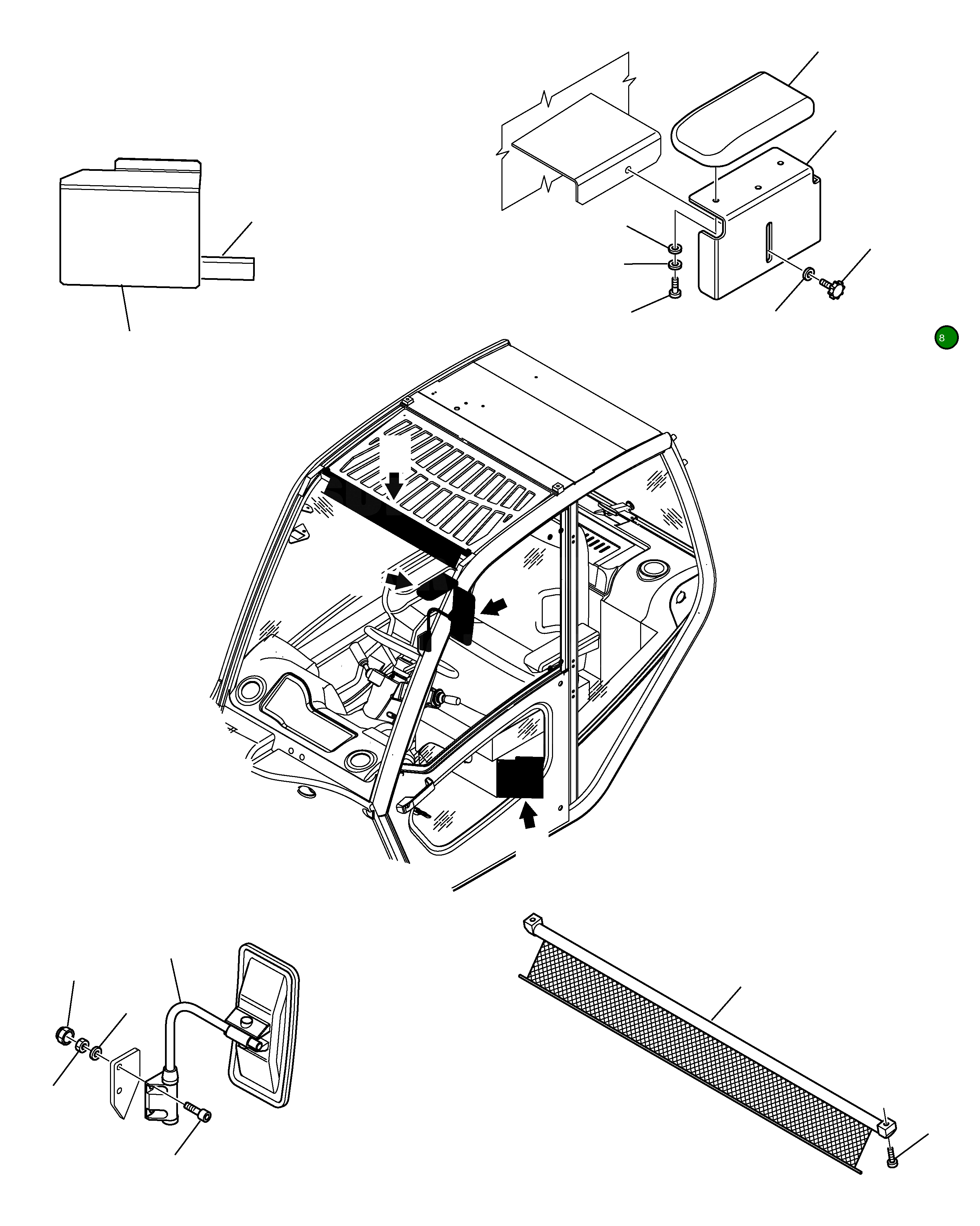 Ручка 395-56-12520 Komatsu