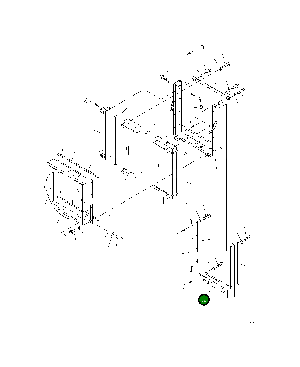 Пластина 23C-03-51381 Komatsu