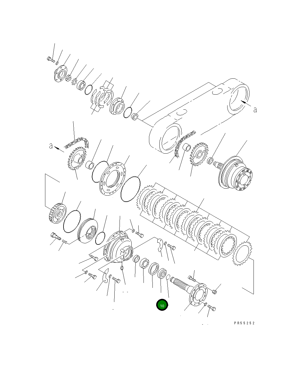 Проставка 234-25-31210 Komatsu
