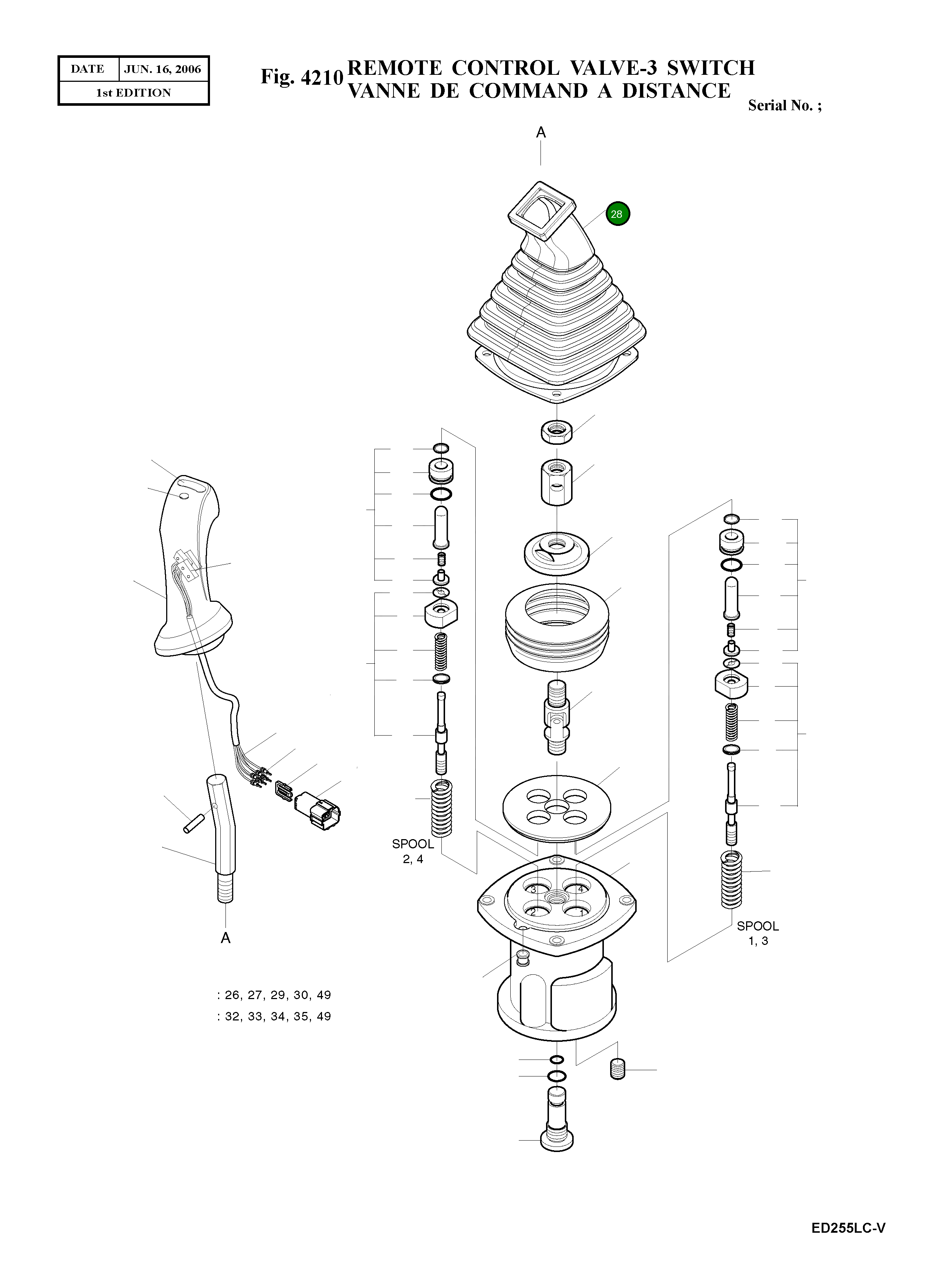 Пыльник JA1D2002 Komatsu