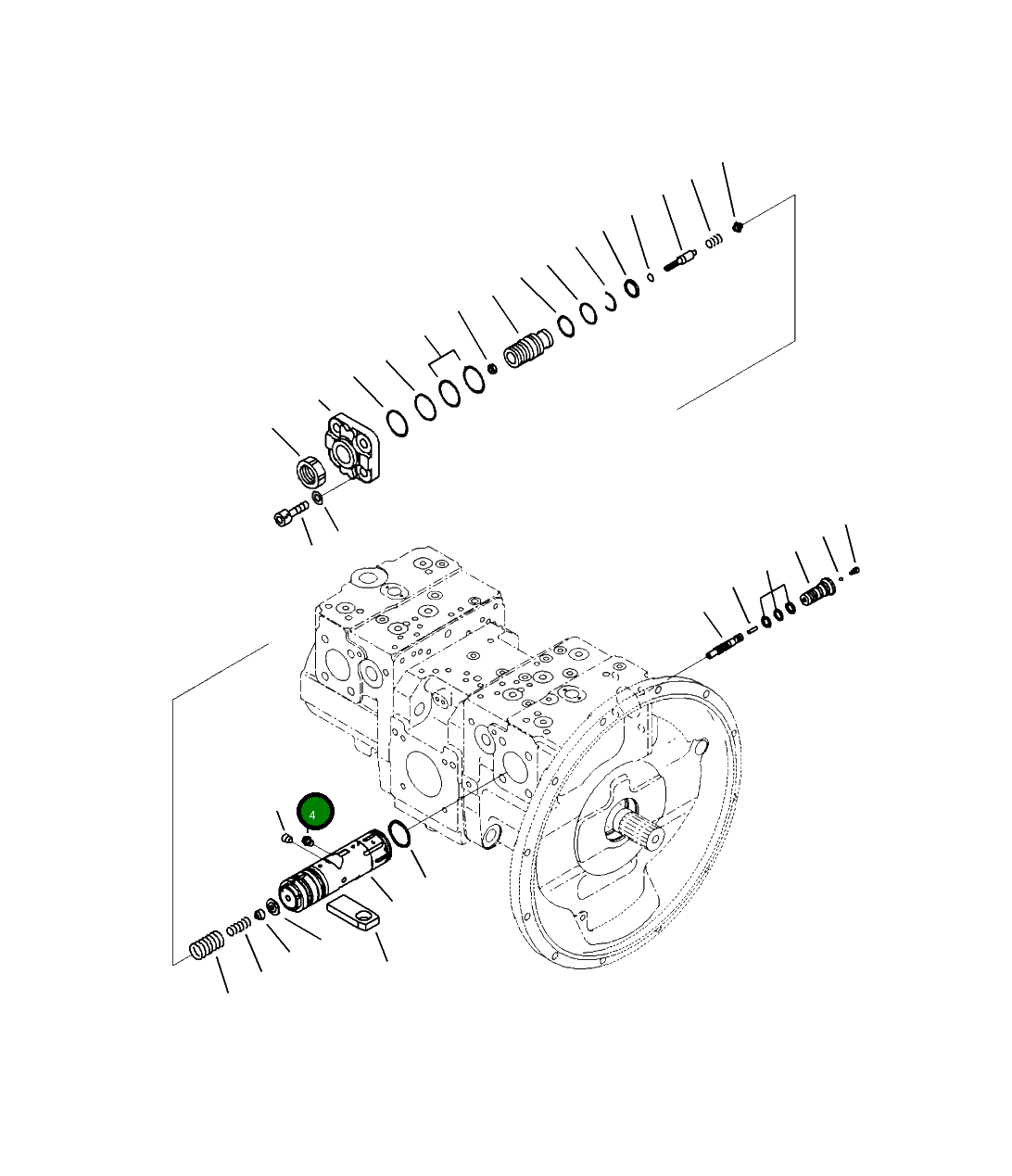 Пробка 708-2J-14130 Komatsu