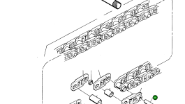 Палец гусеницы 691 781 Komatsu