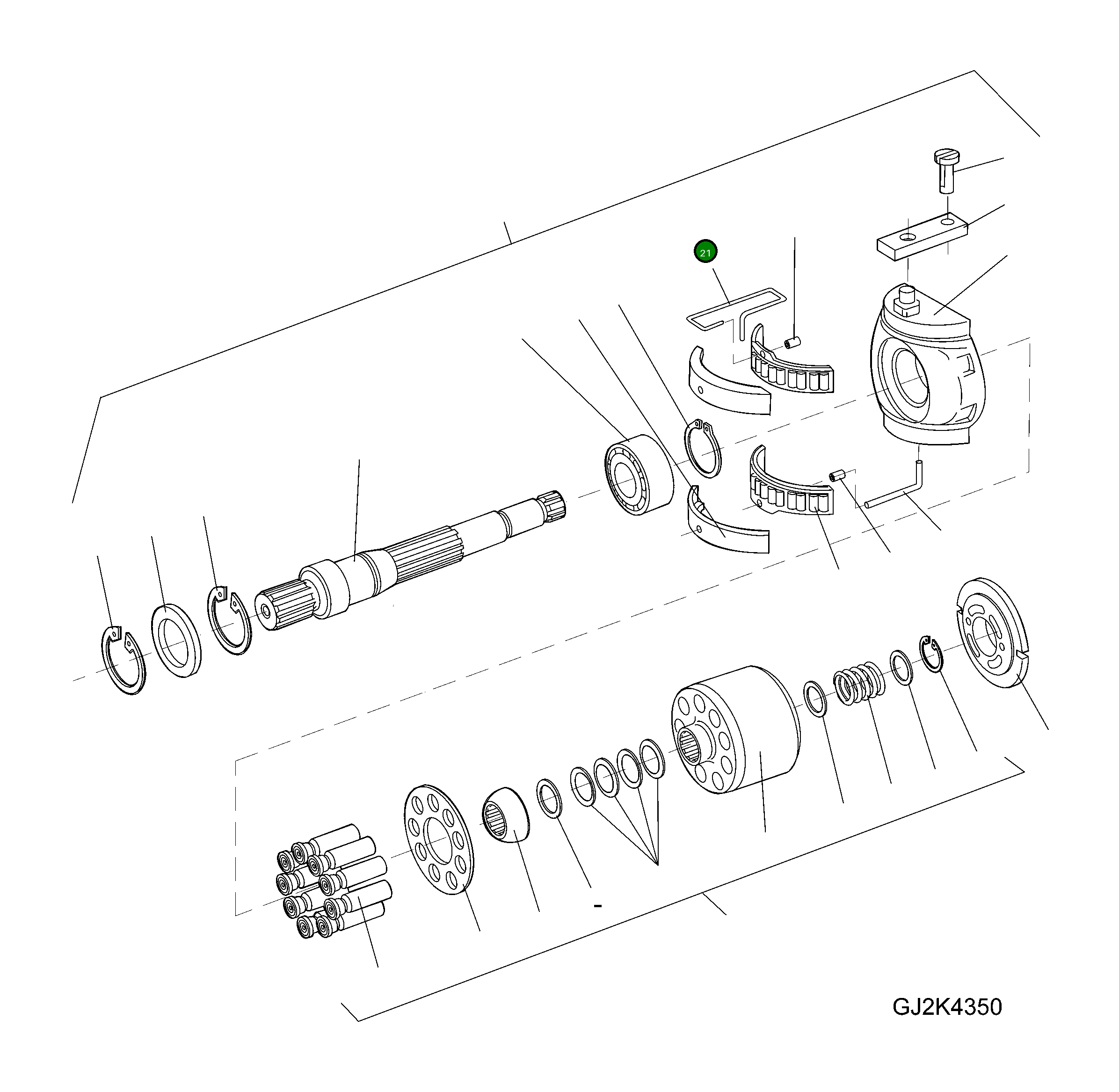 Провод 42W-17-H0P45 Komatsu
