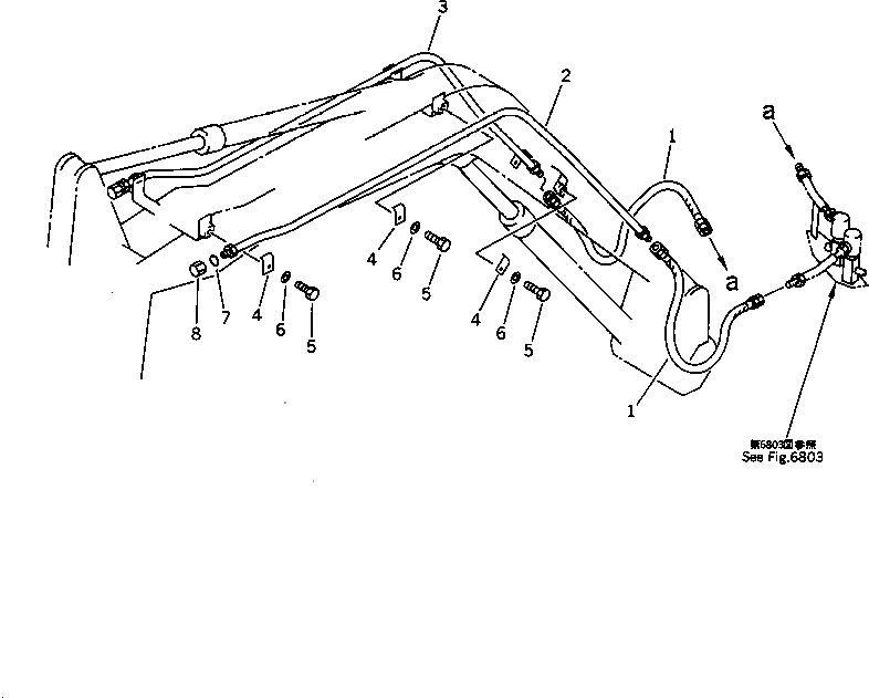 Шланг 20T-62-61470 Komatsu