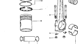 Поршень 6620-38-2110 Komatsu