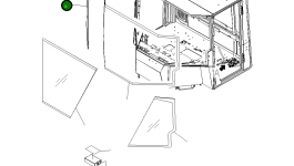 Стекло 418-923-3560 Komatsu