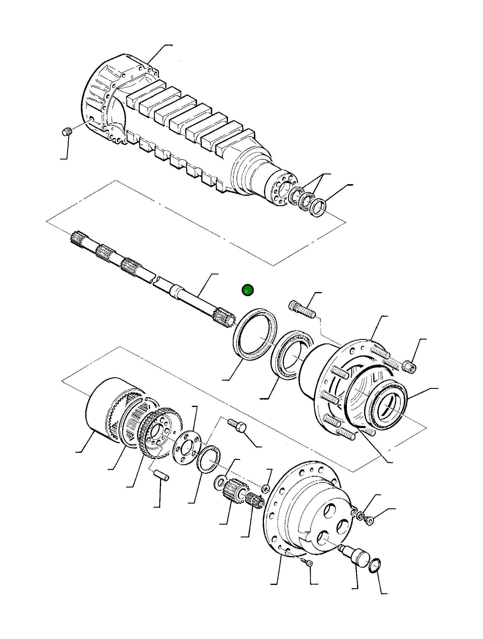 Приводной вал HU1766191 Komatsu