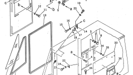 Стекло 23S-54-19461 Komatsu