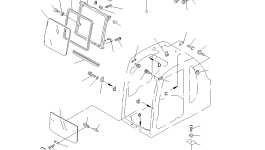 Стекло 20Y-54-43111 Komatsu
