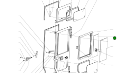Стекло SZ95.501.724 Komatsu